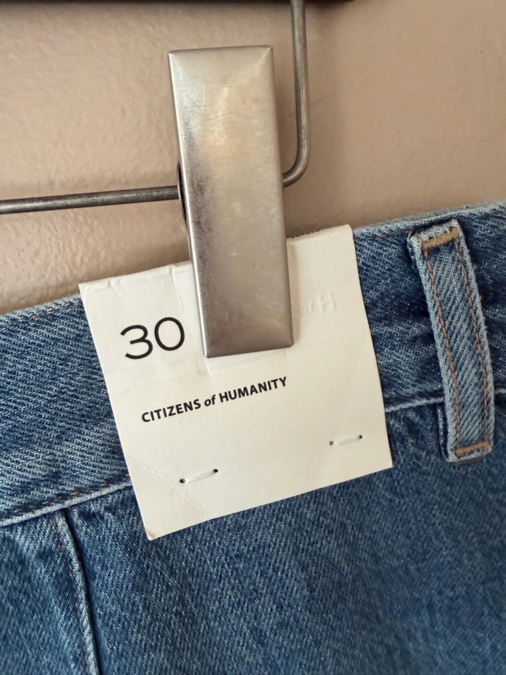 Citizens of Humanity Marcelle Cargo Jeans iElysian Blue Carpenter Denim Pants 30 - Picture 9 of 13